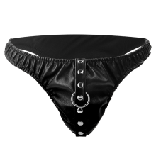 DARKNESS - SUBMISSION THONG WITH METAL CHAIN