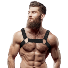 FETISH SUBMISSIVE ATTITUDE - ADJUSTABLE NEOPRENE CHEST SPORTS