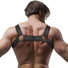 FETISH SUBMISSIVE ATTITUDE - VERSTELLBARER NEOPREN-BRUST-SPORT-HARNESS FÜR MNNER