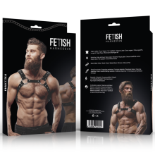 FETISH SUBMISSIVE ATTITUDE - PETTORALE DA UOMO IN ECOPELLE CON