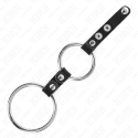 KINK - DOPPIO ANELLO PER PENE DA 3,8 CM A 5 CM COLLEGATO DA