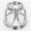 KINK - TRIPLE CHROME METAL PENIS RING 3.8 CM TO 5 CM MODEL 1