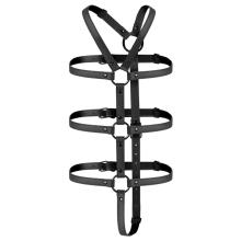 FETISH SUBMISSIVE BONDAGE - ADJUSTABLE HARNESS TORSO AND ARMS