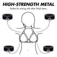 FETISH SUBMISSIVE BONDAGE - ADJUSTABLE CHEST HARNESS