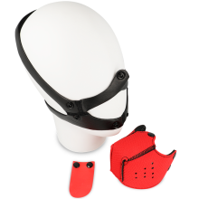 OHMAMA FETISH DOG MUZZLE - RED