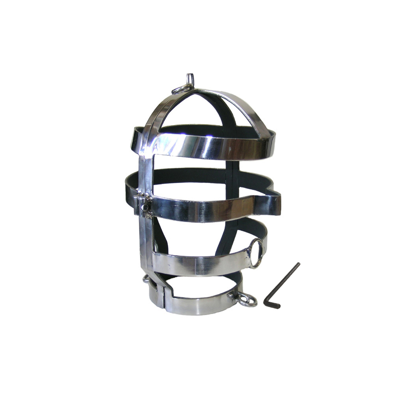 METAL HARD - MASCHERA CON COLLANA IN ACCIAIO