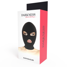 DARKNESS - BDSM SUBMISSION MASK MOUTH AND EYES BLACK