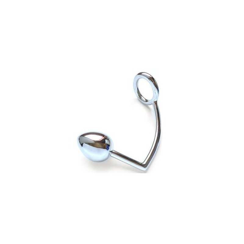 METAL HARD - RING WITH ANAL HOOK 40MM