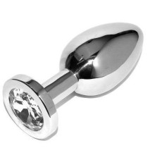 METAL HARD - ANALPLUG DIAMANT TRANSPARENT KLEIN 5,71 CM