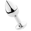 SECRETPLAY - PLUG ANAL TRANSPARENT ALUMINUM 7CM