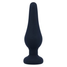 INTENSE - ANAL PLUG PIPO S BLACK SILICONE 9.8 CM