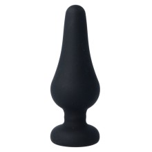 INTENSE - PLUG ANAL PIPO L SILICONE PRETO 13 CM