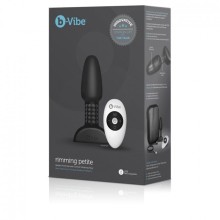 B-VIBE - RIMMING TELECOMANDO PLUG ANALE PETITE NERO