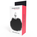 DARKNESS - BOUCHON EXTRA ANAL AVEC QUEUE NOIR 7 CM