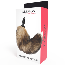 DARKNESS - CODA NATURALE CON PLUG ANALE IN SILICONE 10 CM