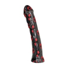 ALL BLACK - DILDO CON PLUG 31 CM