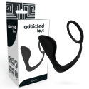 ADDICTED TOYS - PLUG ANAL COM ANEL DE PÊNIS PRETO