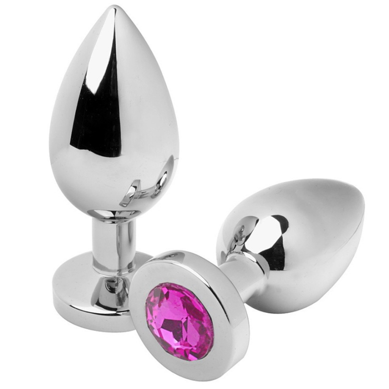 METAL HARD - PLUG ANAL DIAMANTE ROSA MÉDIO 7,62CM METAL HARD - PLUG ANAL DIAMANTE ROSA MÉDIO 7,62CM