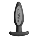 ELECTRASTIM - PLUG ANAL DE SILICONE PRETO ROCKER MÉDIO