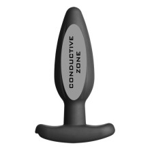 ELECTRASTIM - PLUG ANAL DE SILICONE PRETO ROCKER MÉDIO