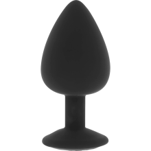 OHMAMA - DIAMOND SILICONE ANAL PLUG SIZE L 9 CM