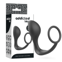 ADDICTED TOYS - ANALPLUG MIT SCHWARZEM SILIKONRING