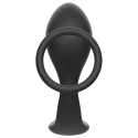 ADDICTED TOYS - PLUG ANAL COM ANEL DE SILICONE PRETO