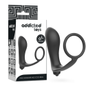 ADDICTED TOYS - VIBRATORISCHER ANALPLUG MIT PENISRING