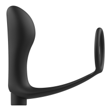 ADDICTED TOYS - ANNEAU PÉNIS AVEC TÉLÉCOMMANDE PLUG ANAL NOIR