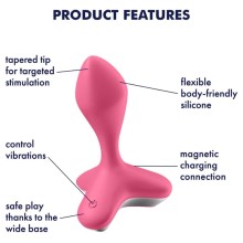 SATISFYER - GAME CHANGER PLUG VIBRADOR PRETO