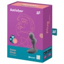 SATISFYER DEEP DIVER VIBRATING PLUG APP - BLUE