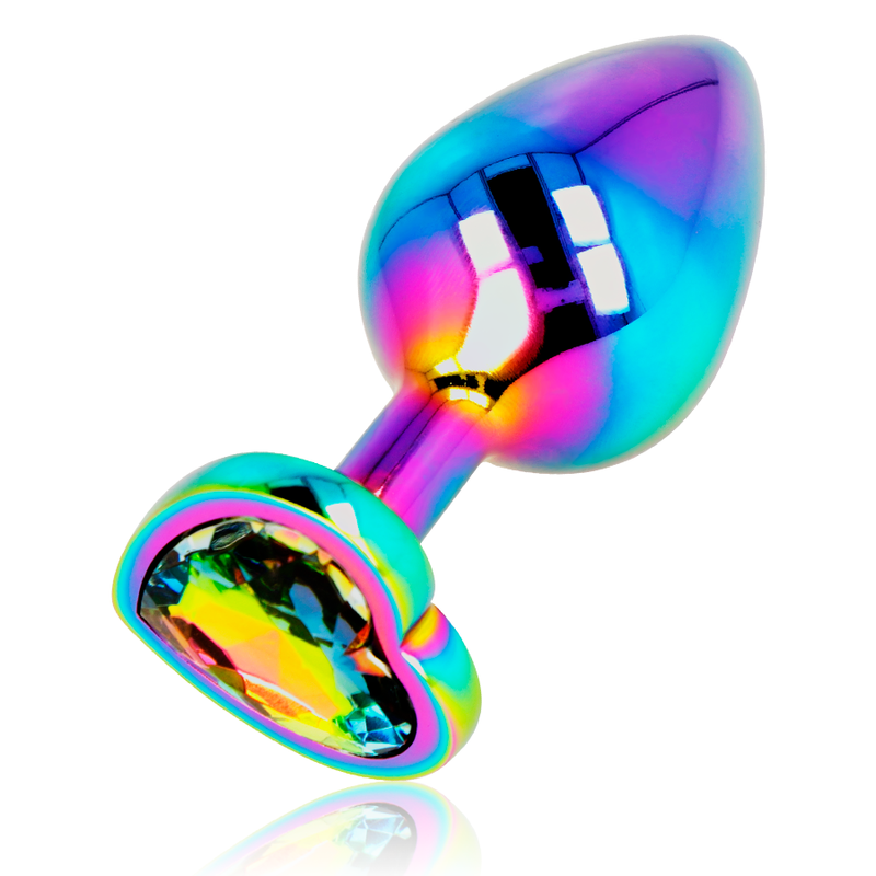 OHMAMA - IRIDESCENT HEART ANAL PLUG SIZE M