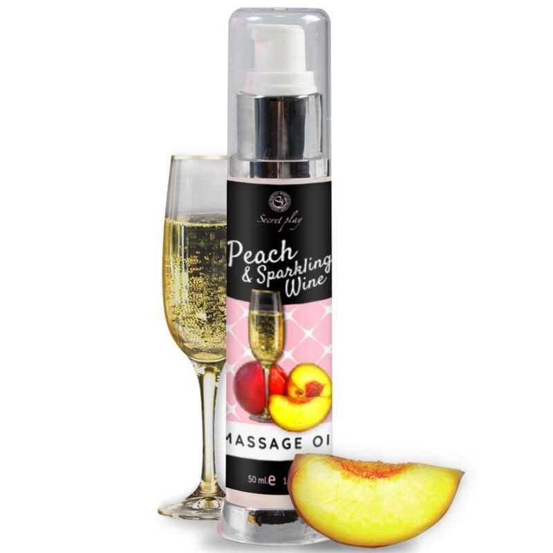 SECRETPLAY - PÊCHE VIN MOUSSEUX HUILE DE MASSAGE 50 ML