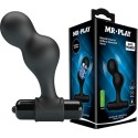 MR PLAY - PLUG ANAL VIBRADOR DE SILICONE PRETO