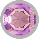 INTENSE - ANALPLUG AUS ALUMINIUMMETALL MIT VIOLETTEM KRISTALL