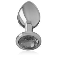 INTENSE - ANALPLUG AUS ALUMINIUMMETALL MIT SCHWARZEM GLAS