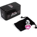 SECRETPLAY - BUTT PLUG AUS METALL FUCHSIA HERZ KLEINE GRÖSSE 7