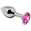 ALIVE - PLAISIR ANAL MINI PLUG MÉTAL ROSE TAILLE M