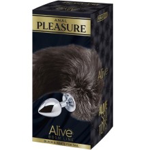 ALIVE - PLUG DE PLAISIR ANAL QUEUE DE RENARD EN MÉTAL TAILLE S