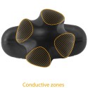 ELECTRASTIM - TARTARUS ANAL PLUG QUADRIPOLAR SILICONE BLACK