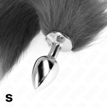 KINK - PLUG ANAL TAMANHO S 7 X 3 CM COM CAUDA SINTÉTICA 40 CM