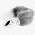 KINK - PLUG ANAL TAMANHO L 10 X 4 CM COM CAUDA SINTÉTICA 40 CM