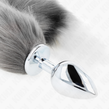 KINK - PLUG ANAL TAMANHO L 10 X 4 CM COM CAUDA SINTÉTICA 40 CM