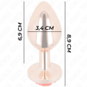 KINK - PINK GOLD ANAL PLUG WITH RED ROSE M