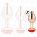 KINK - PINK GOLD ANAL PLUG WITH RED ROSE S