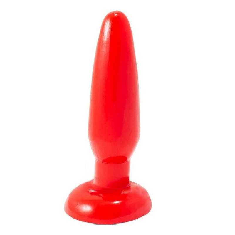 BAILE - PLUG ANAL PEQUENO VERMELHO 15 CM