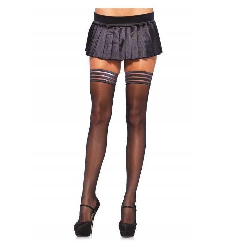 LEG AVENUE - TIGHTS MIT 4 SILIKONVERSTELLUNGEN