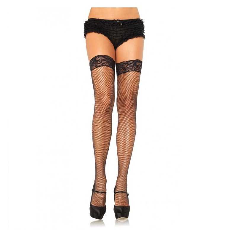 LEG AVENUE - SELF-ADHESIVE FISHNET STOCKINGS