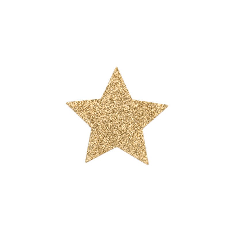 BIJOUX - INDISCRETS FLASH GOLDEN STAR NIPPLE COVERS