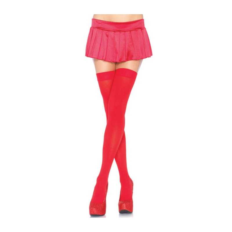 LEG AVENUE - NYLON OBERSCHENKEITENHÖHE ROT LEG AVENUE - NYLON OBERSCHENKEITENHÖHE ROT